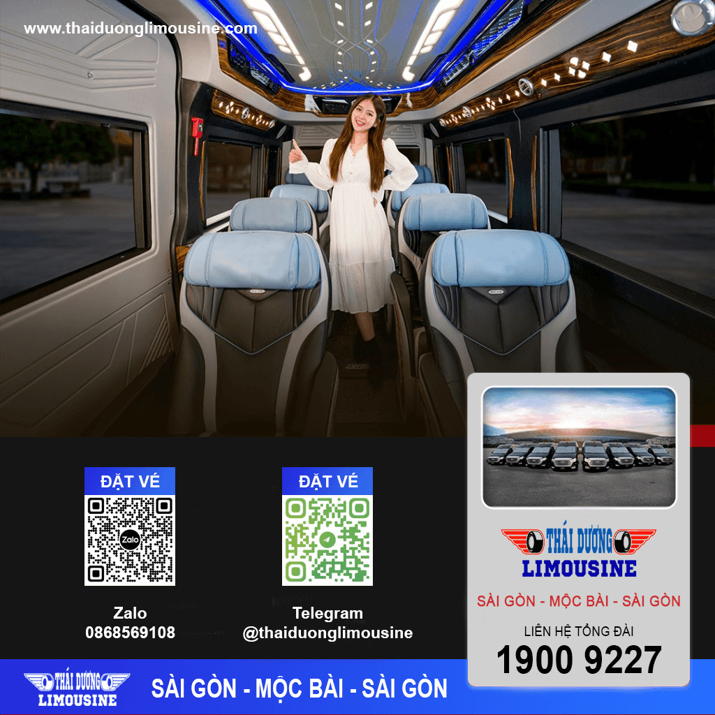 Top nhà xe limousine Sài Gòn đi Mộc Bài Tây Ninh